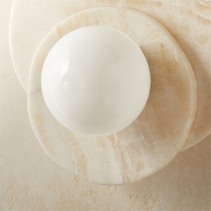Astr White Onyx Wall Sconce Set of 2 - Image 3