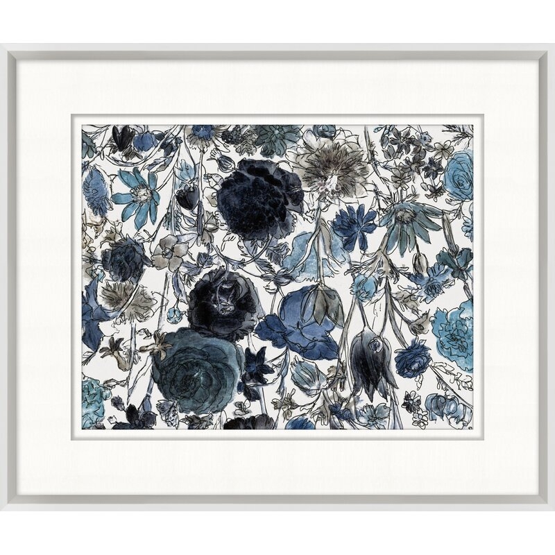 Wendover Art Group Floral Motif Study 3 - Picture Frame Print on Paper - Image 0