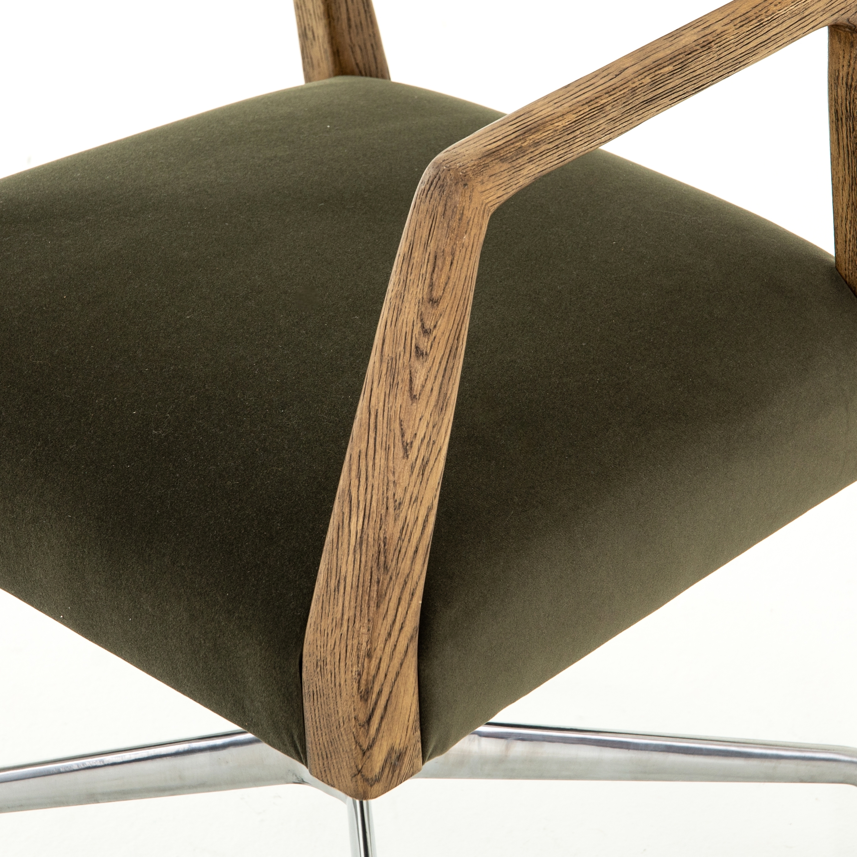 Tyler Desk Chair-Modern Velvet Loden - Image 9