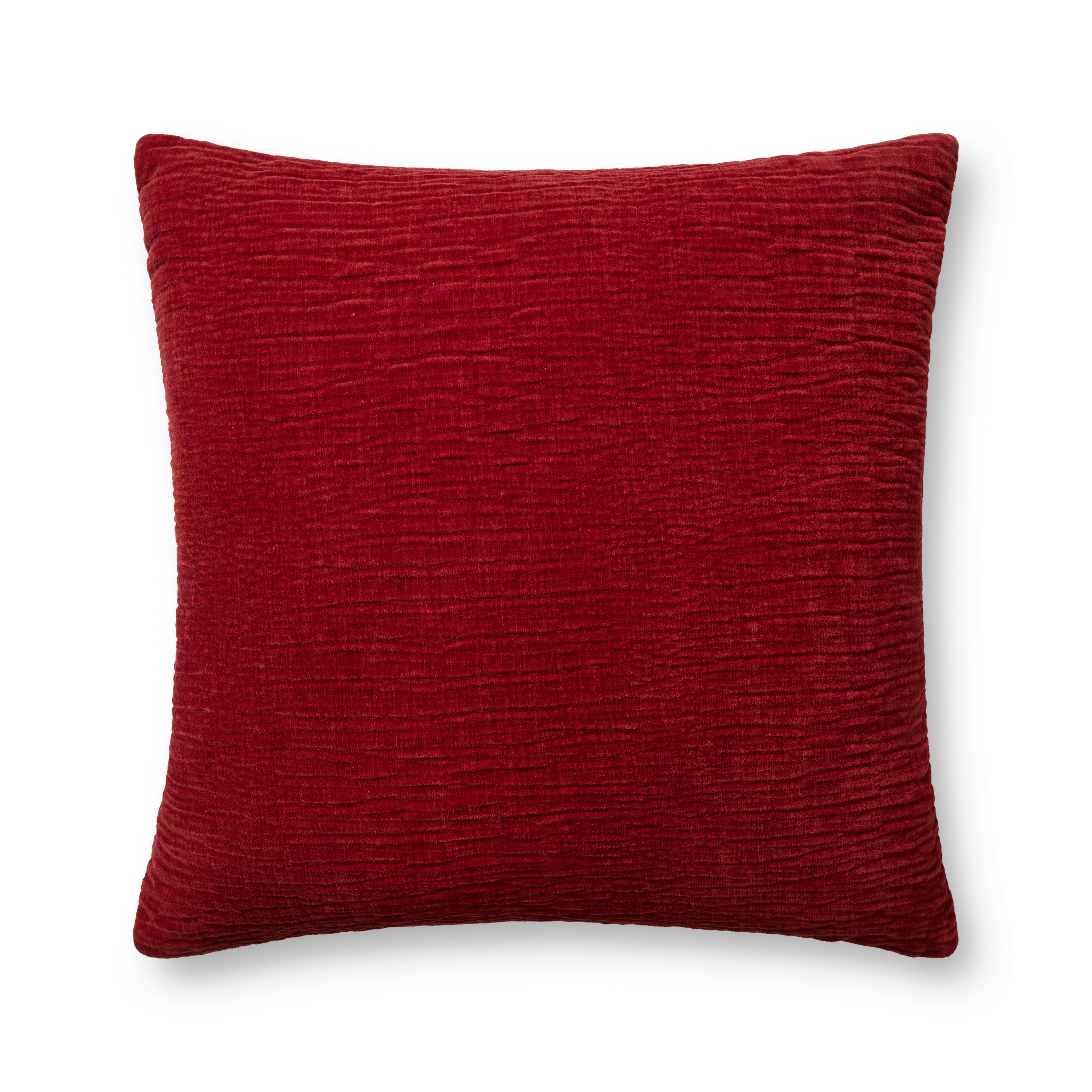 Loloi Pillows Red 22" x 22" Cover w/Down - Image 0