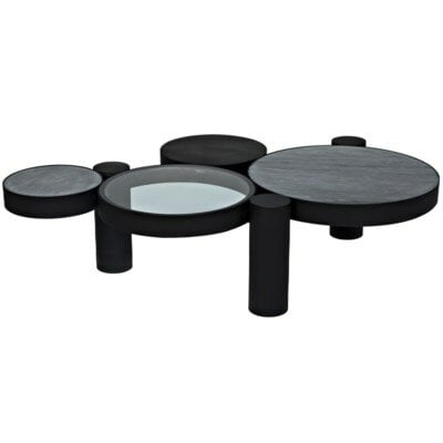 Noir Trypo Coffee Table with Tray Top - Image 0