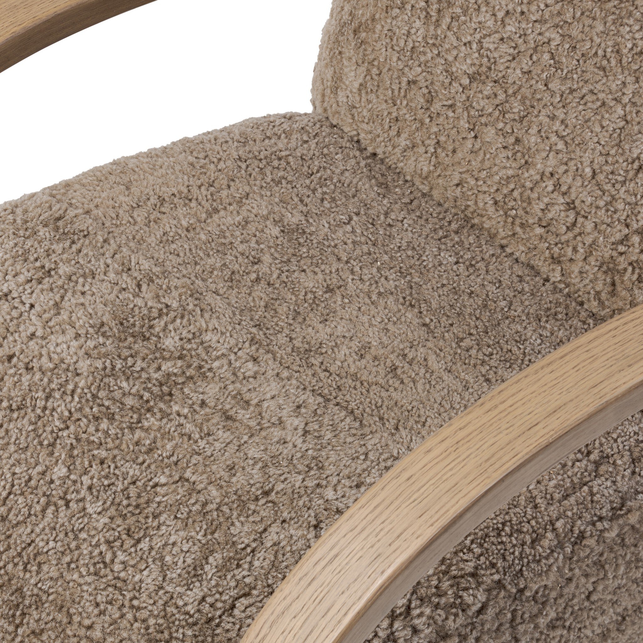 Burke Chair - Taupe Shearling - Image 9