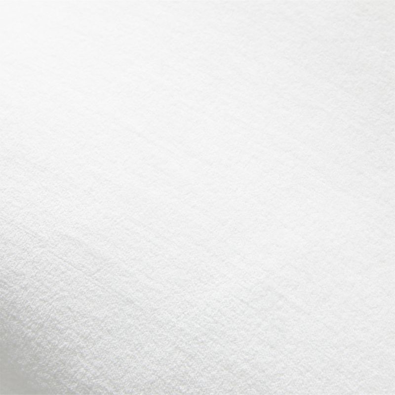 Evie Sand and Cream Velvet Reversible Throw Pillow with Down-Alternative Insert 20"x20" - Image 3