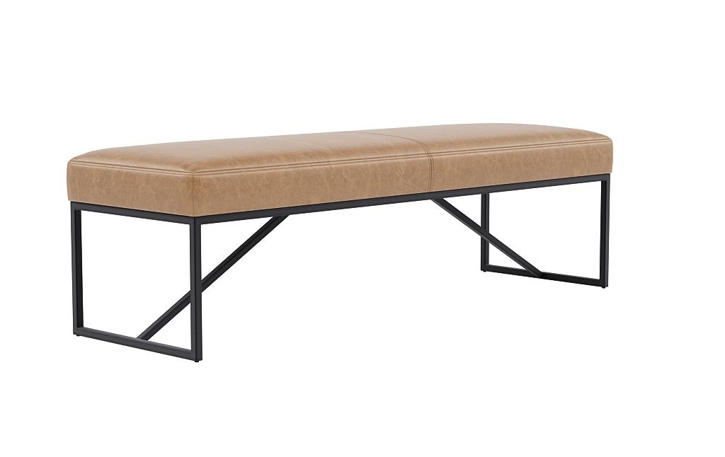 Otto Leather Bench - Image 1