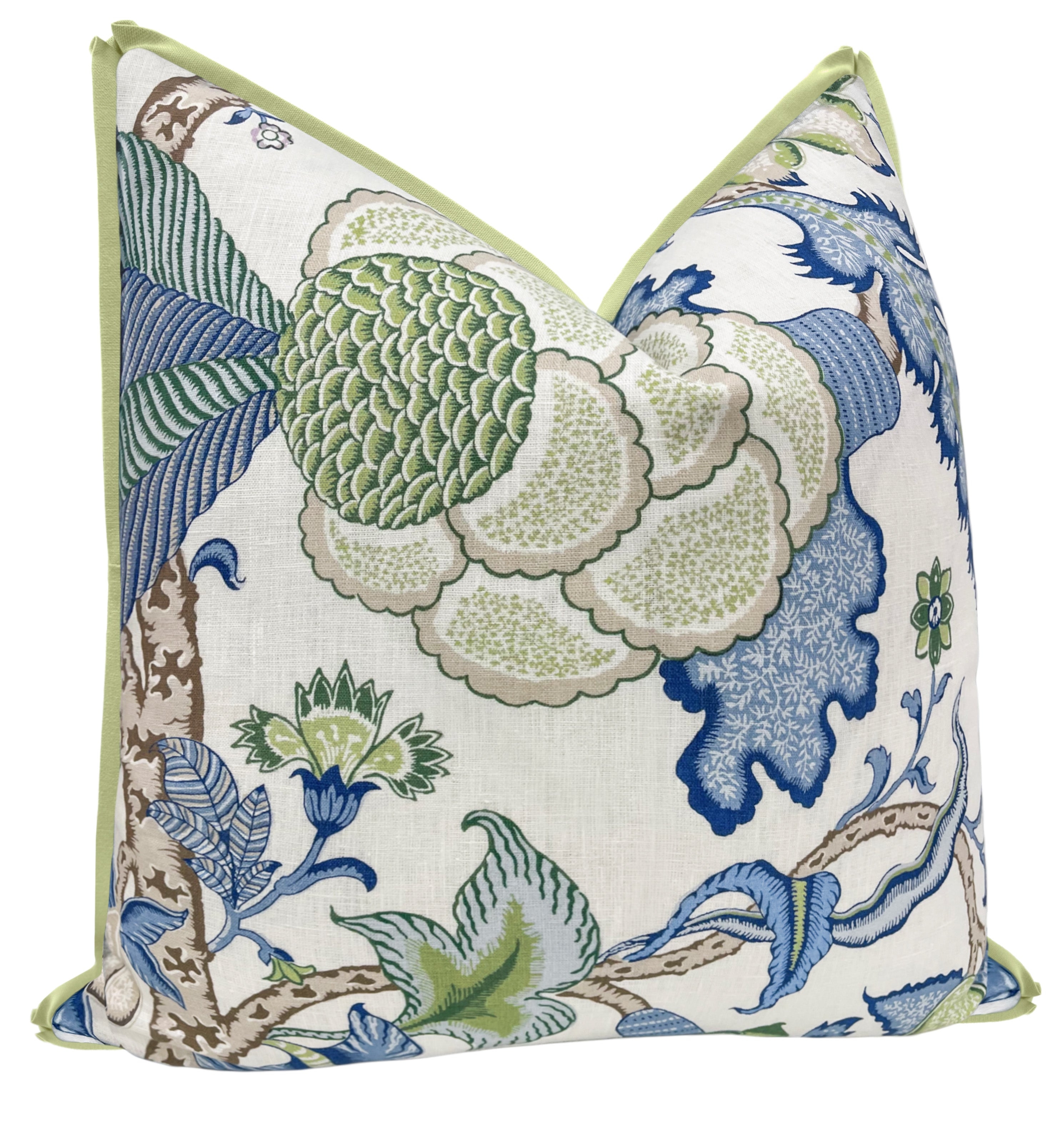 ARBORVITAE // VIRIDIAN + BLUE | SCHUMACHER - 20" X 20" / Celadon - Image 1