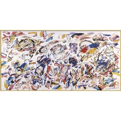 'Arie Colorate, 1993' by Nino Mustica - Floater Frame Painting Print on Canvas - Image 0