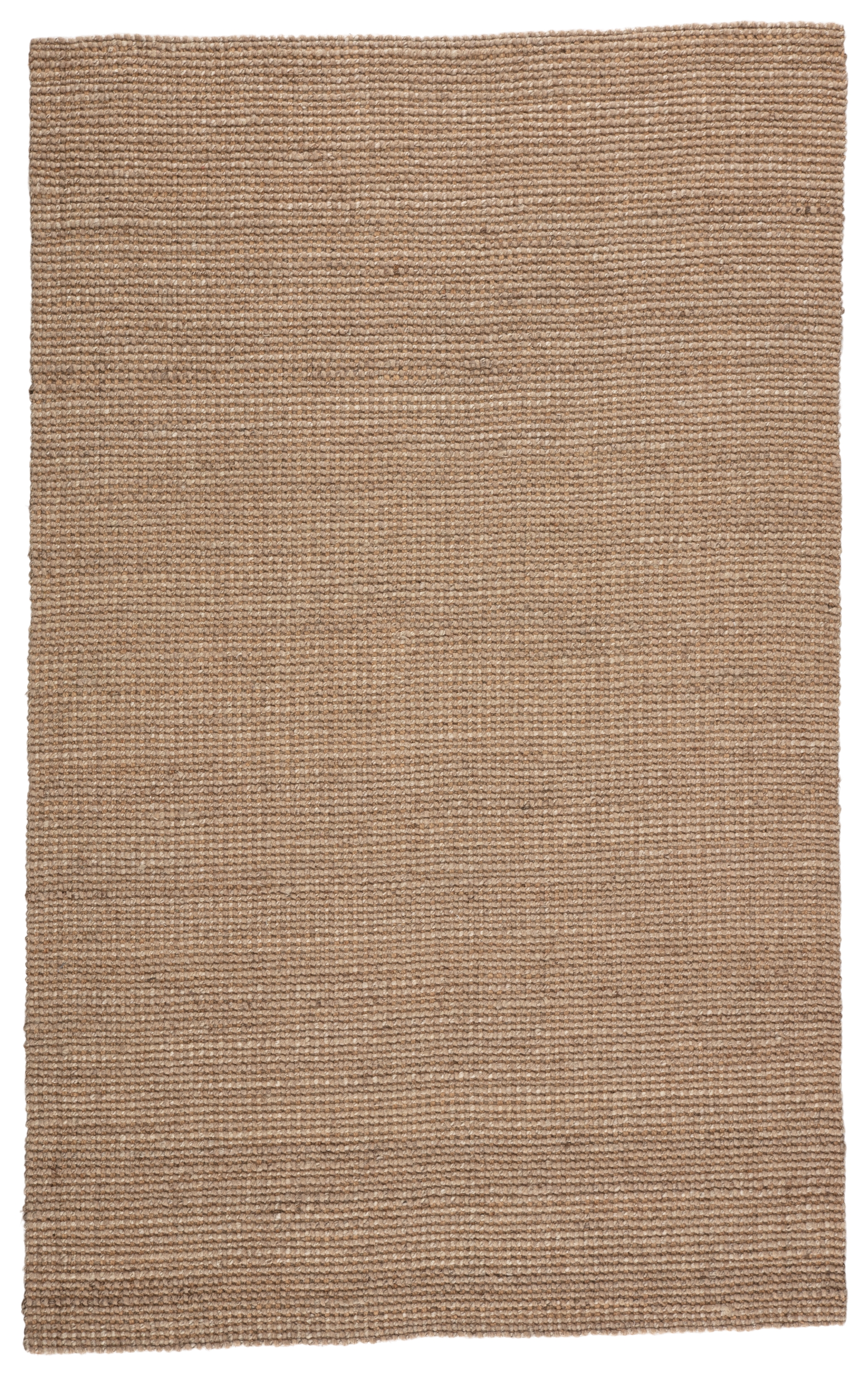 Beech Natural Solid Tan/ Taupe Area Rug (9'X12') - Image 0