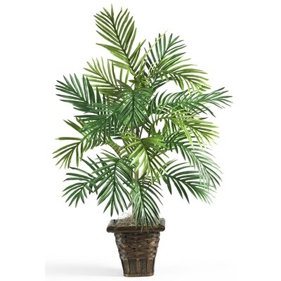 Silk Areca Palm Floor Plant with Planter - Image 0
