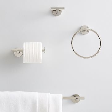 Modern Overhang Towel Hook, Chrome - Image 2