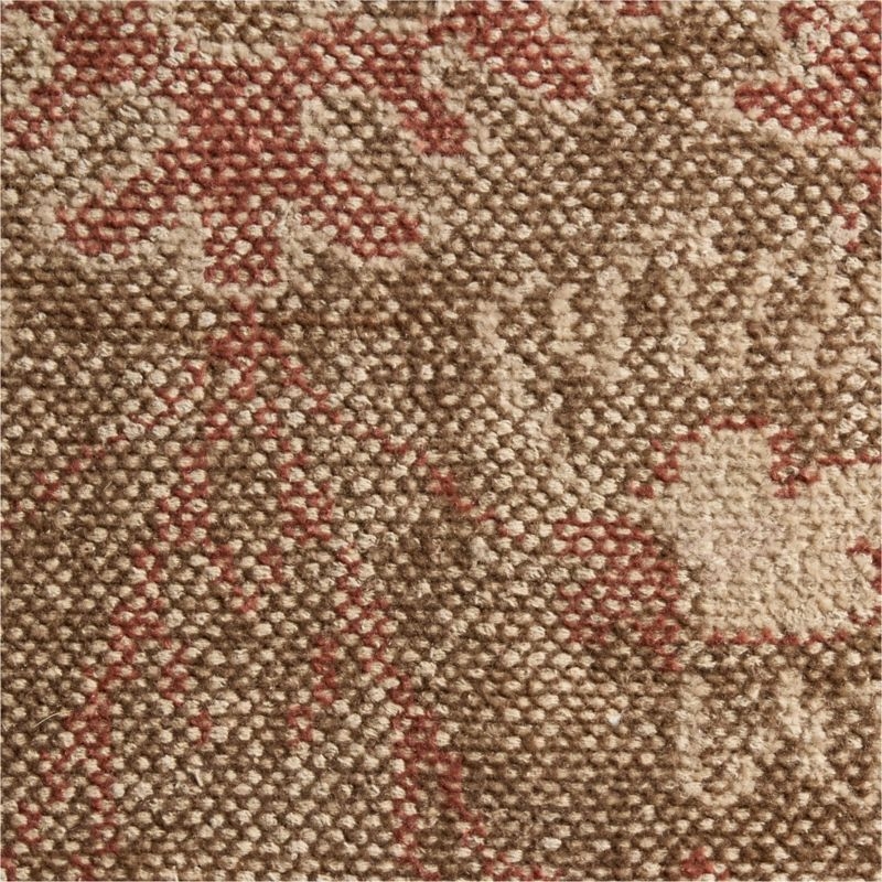 Tavira Performance Traditional Rust Red Handknotted Area Rug 10'x14' - Image 3