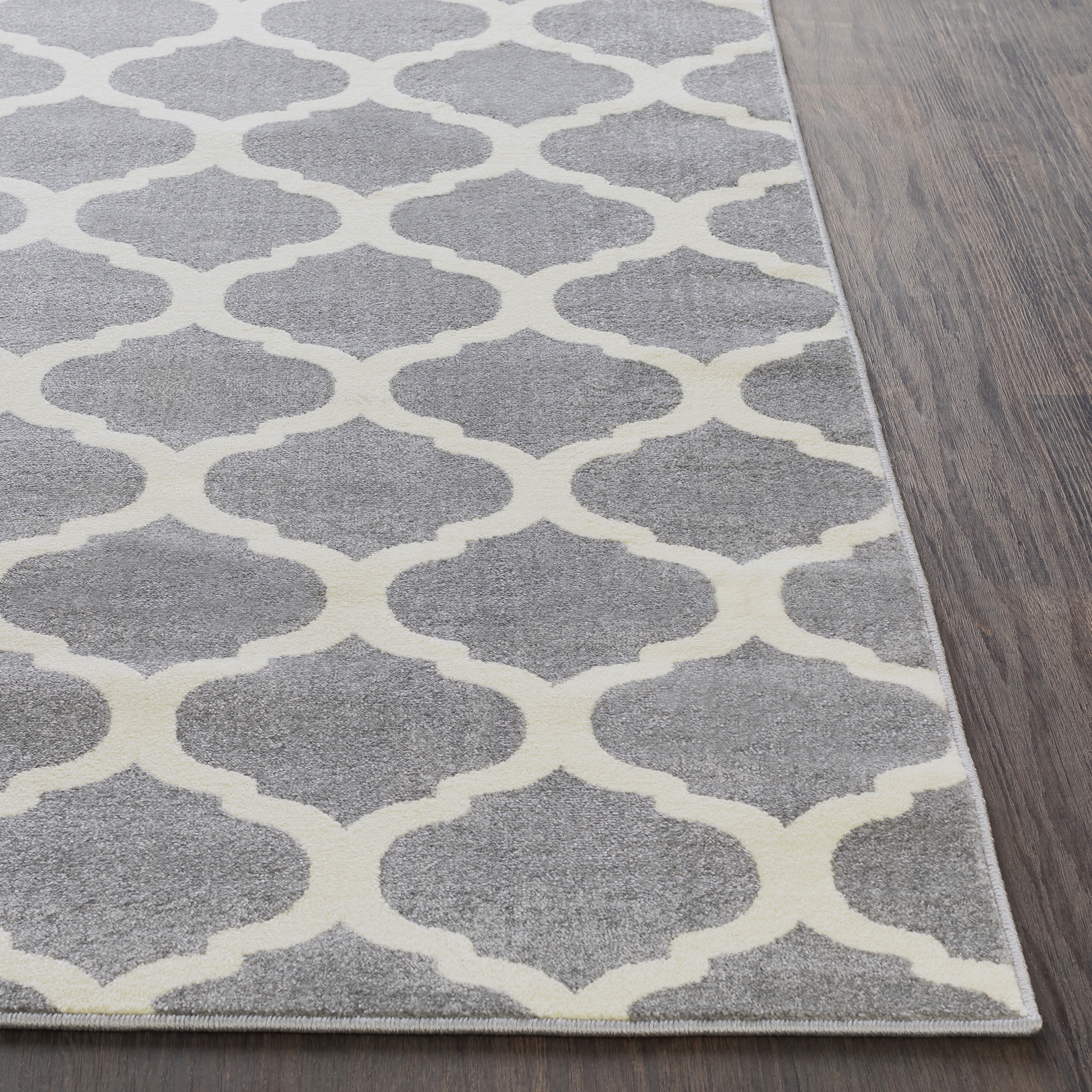 Horizon Gray Indoor 3'3" x 4'11" Machine Woven Rug - Image 2