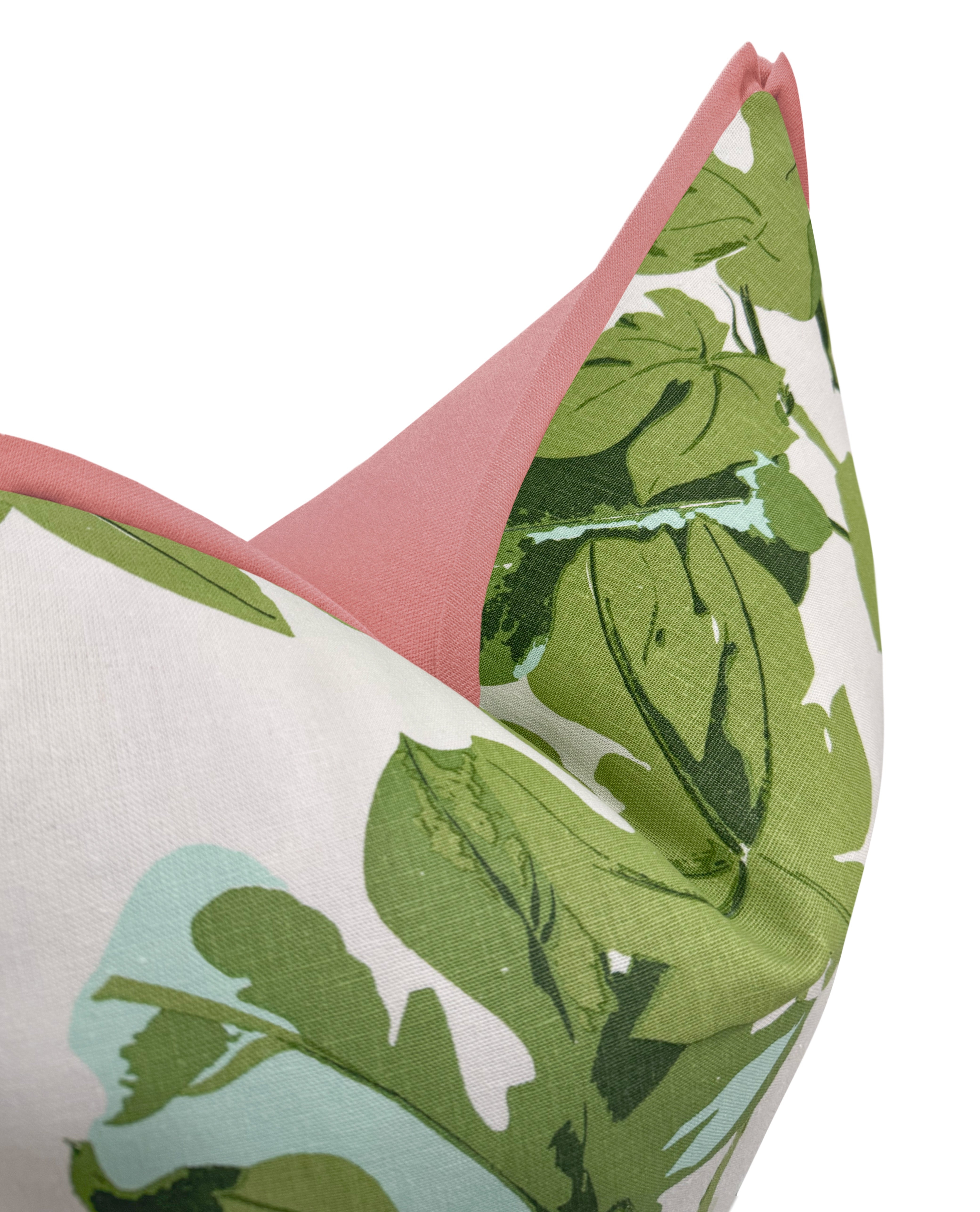 FIG LEAF // FADED ON HEMP | PETER DUNHAM - XL LUMBAR 14" X 48" / BUTTERFLY FLANGE / Carnation - Image 0