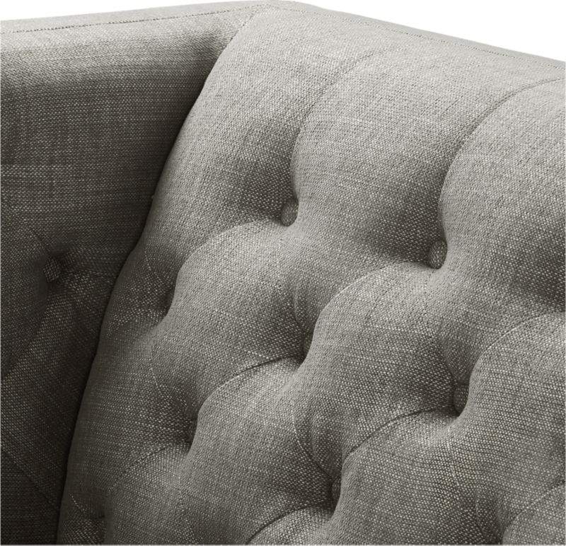 Savile Slate Tufted Sofa - Image 5