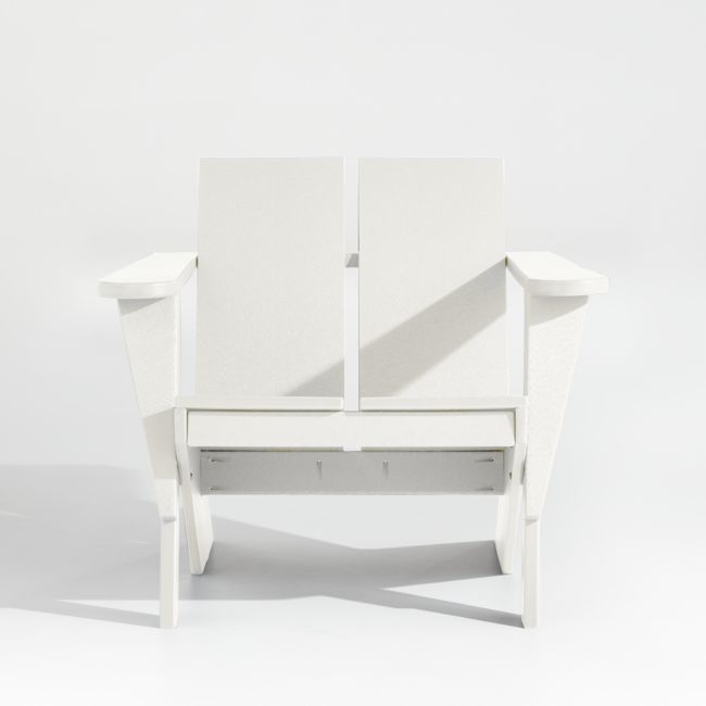 Paso White Outdoor Adirondack Chair by POLYWOOD® - Image 0