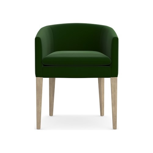 Chestnut Dining Armchair, Signature Velvet, Emerald, Heritage Grey Leg - Image 0