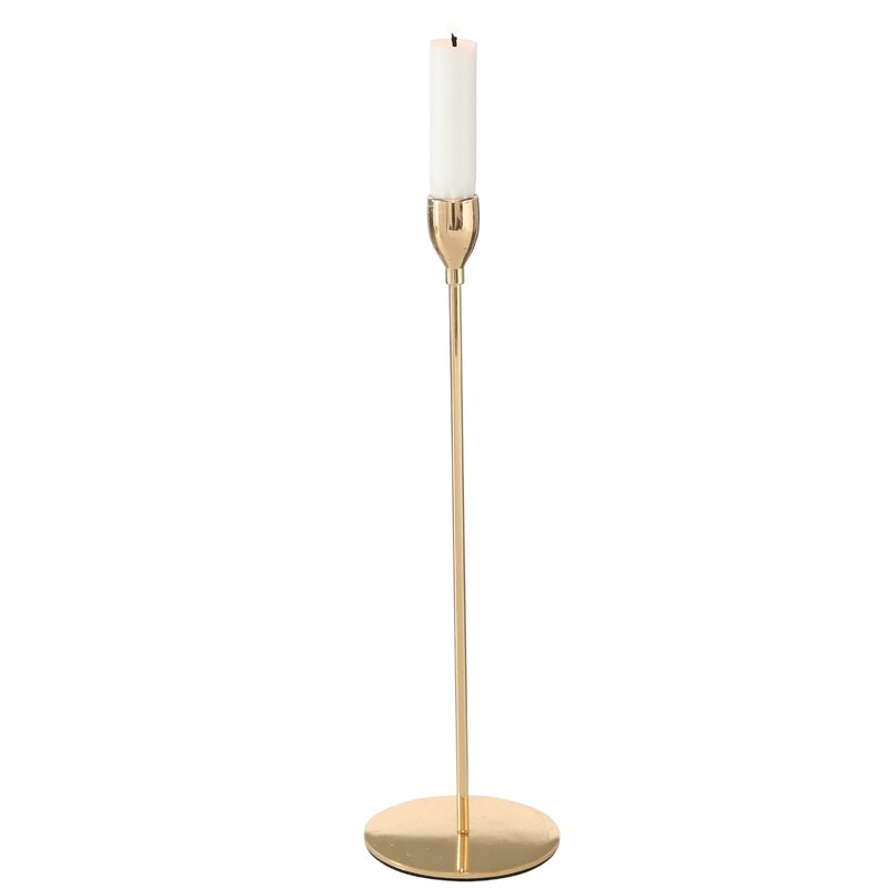 Tulip Top Metal Candlestick, Set of 3 - Image 2