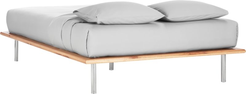 Simms Queen Natural Wood Platform Bed - Image 9