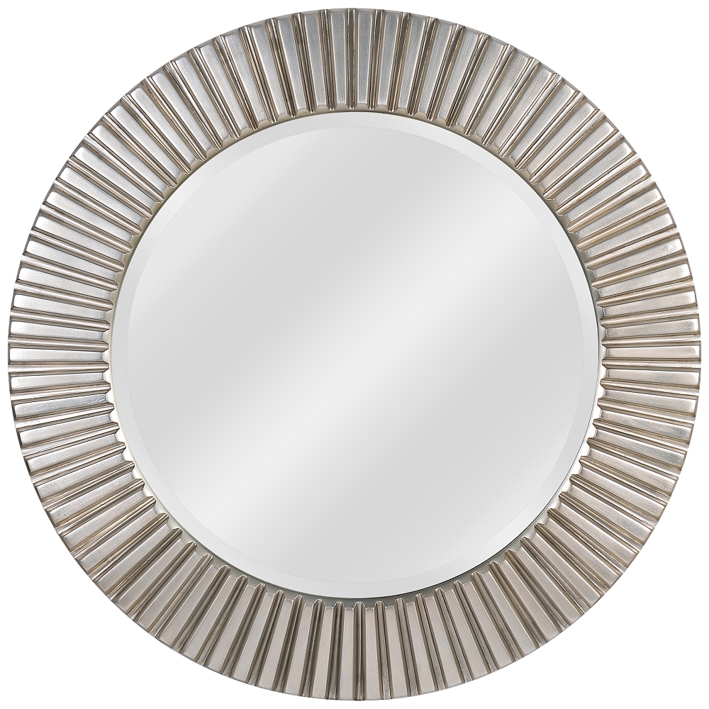 Kenroy Home North Beach Silver 34" Round Wall Mirror - Style # 62F06 - Image 0