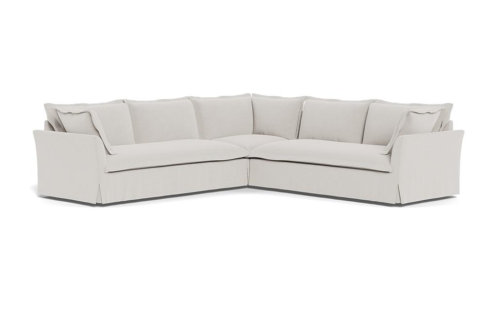 Skylar Slipcovered Corner 4-Seat Sectional Sofa - Image 1