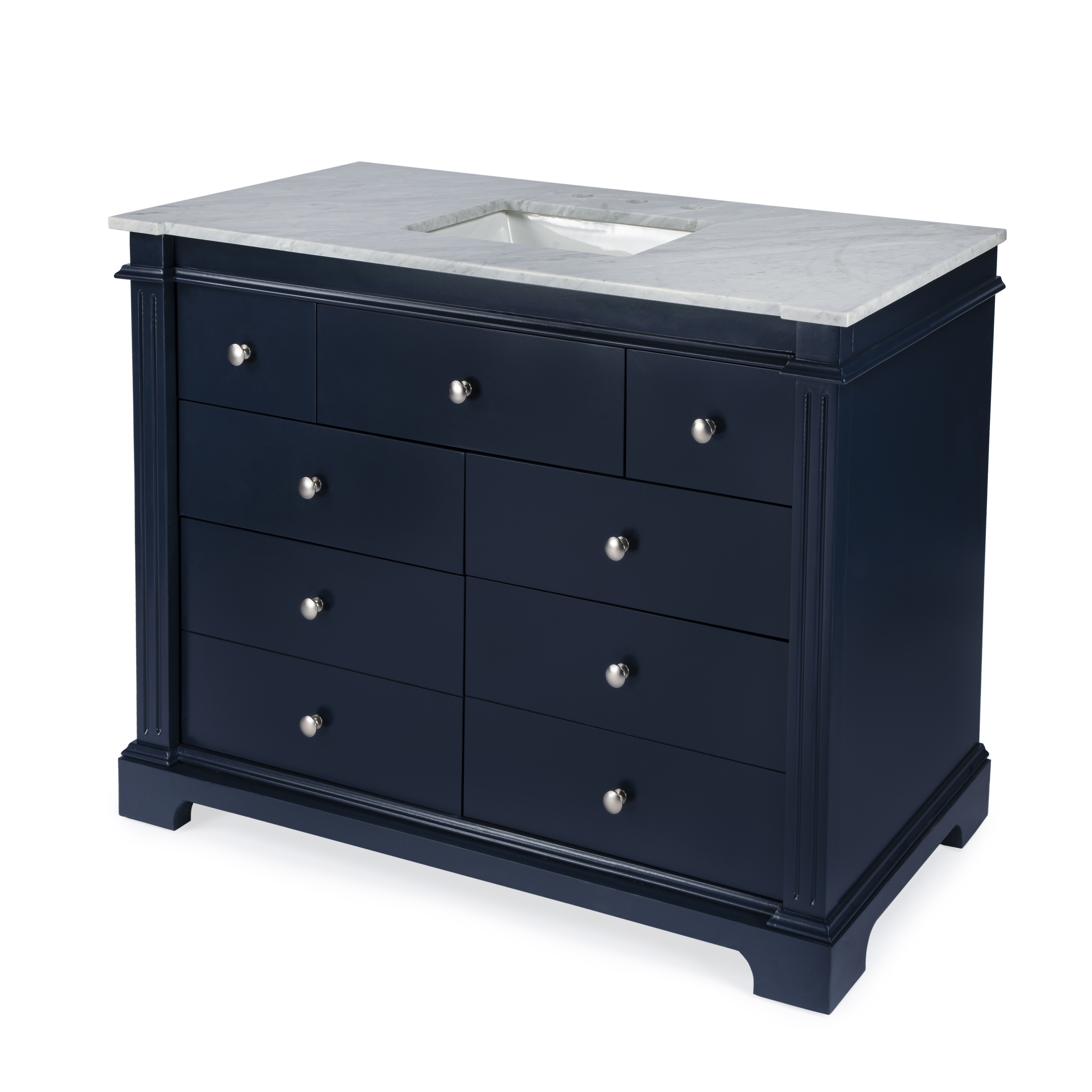 Harley Navy Blue Bathroom Vanity - Image 0