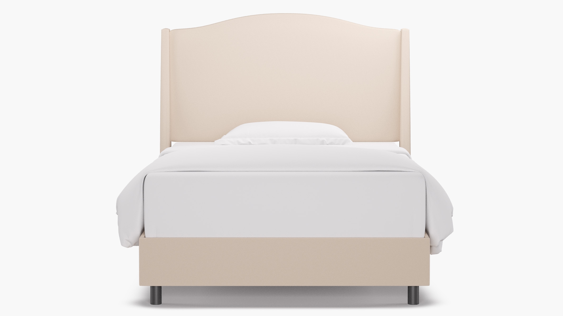 Classic Wingback Bed, Natural Twill, Full - Image 0