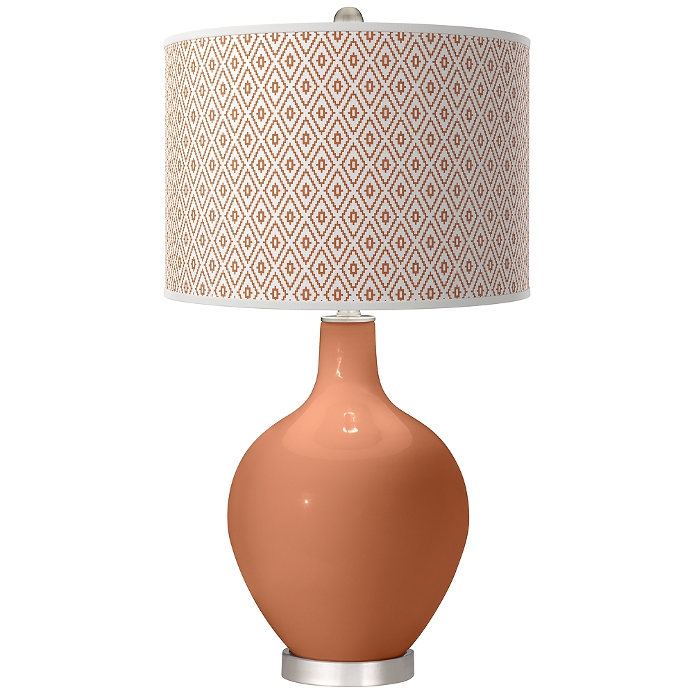 Baked Clay Diamonds Ovo Table Lamp - Image 0
