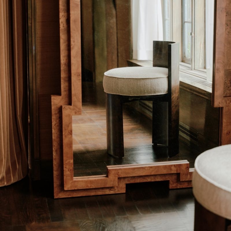 Coquette Burl Wood Accent Chair by Athena Calderone - Image 4