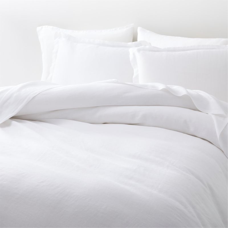 New Natural Hemp White King Bed Sheet Set - Image 3