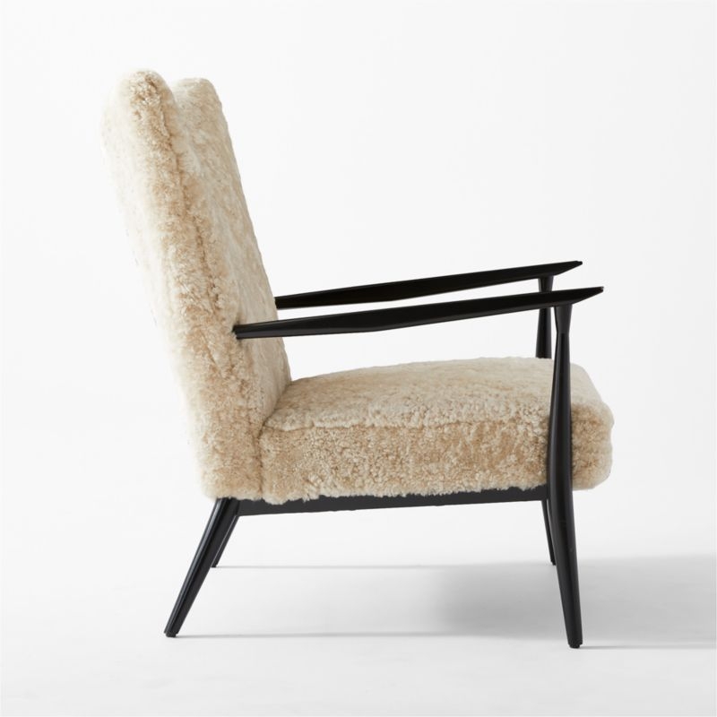 Pull-Up Shearling Lounge Chair Model 1321 - Image 4