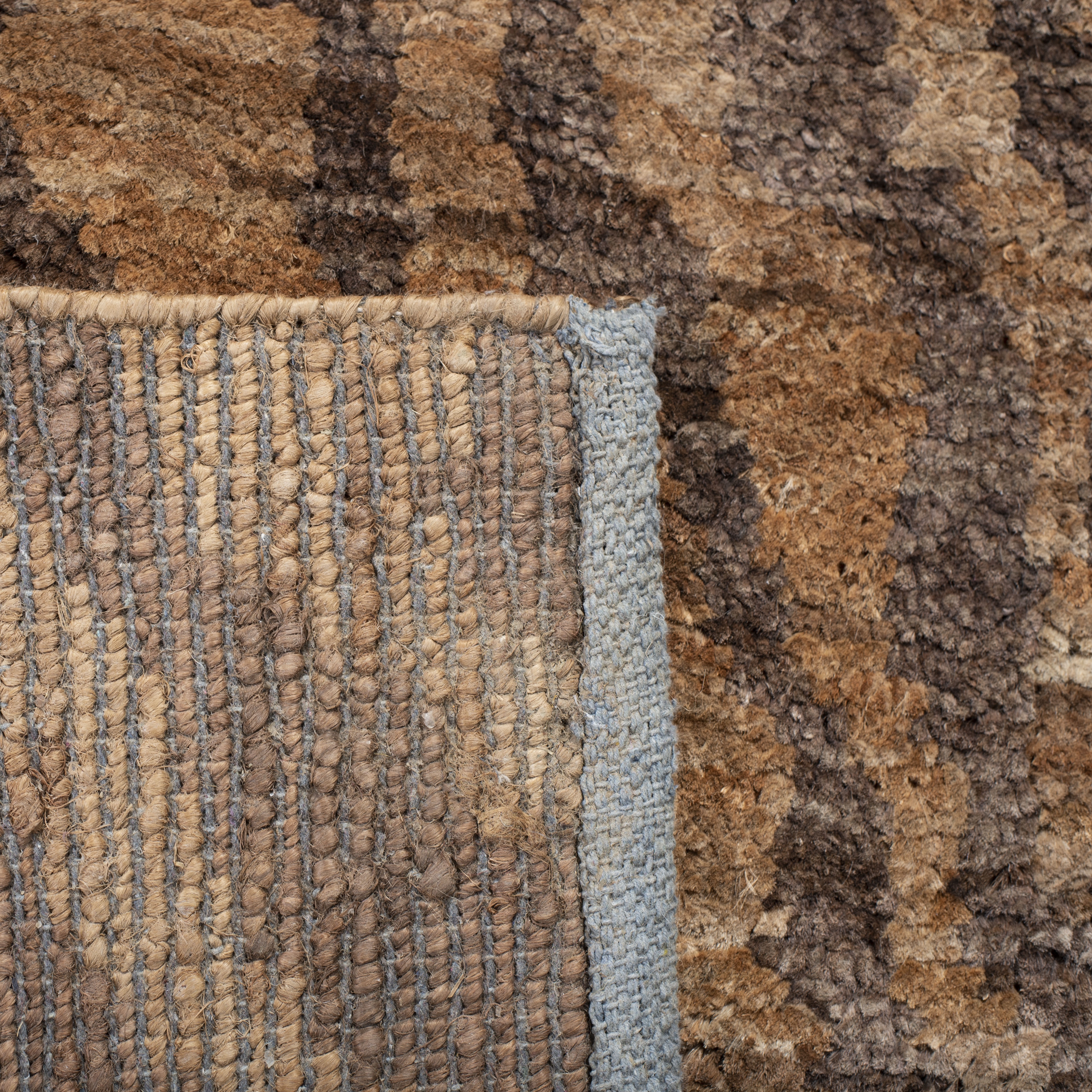 Arlo Home Hand Knotted Area Rug, BOH224A, Natural/Black,  8' X 10' - Image 2