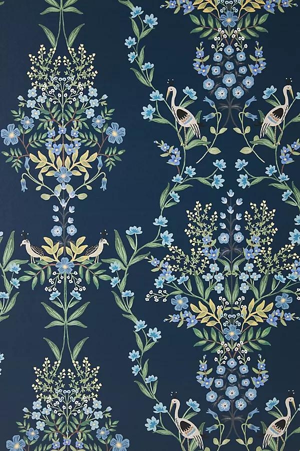 Rifle Paper Co. Luxembourg Wallpaper By Rifle Paper Co. in Blue - Image 0
