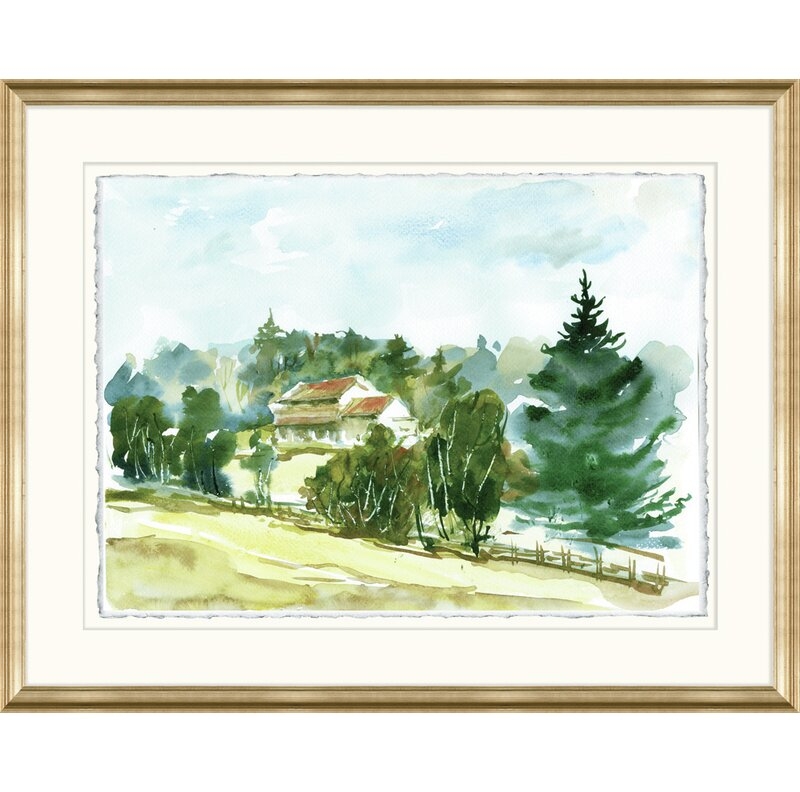 Wendover Art Group 'Country Water Study II' - Picture Frame Painting - Image 0