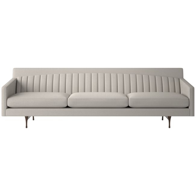 Symmetric Sofa 103" Nomad Stone - Image 0