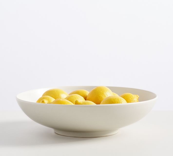 Mason Stoneware Fruit Bowl, Ivory - Image 2