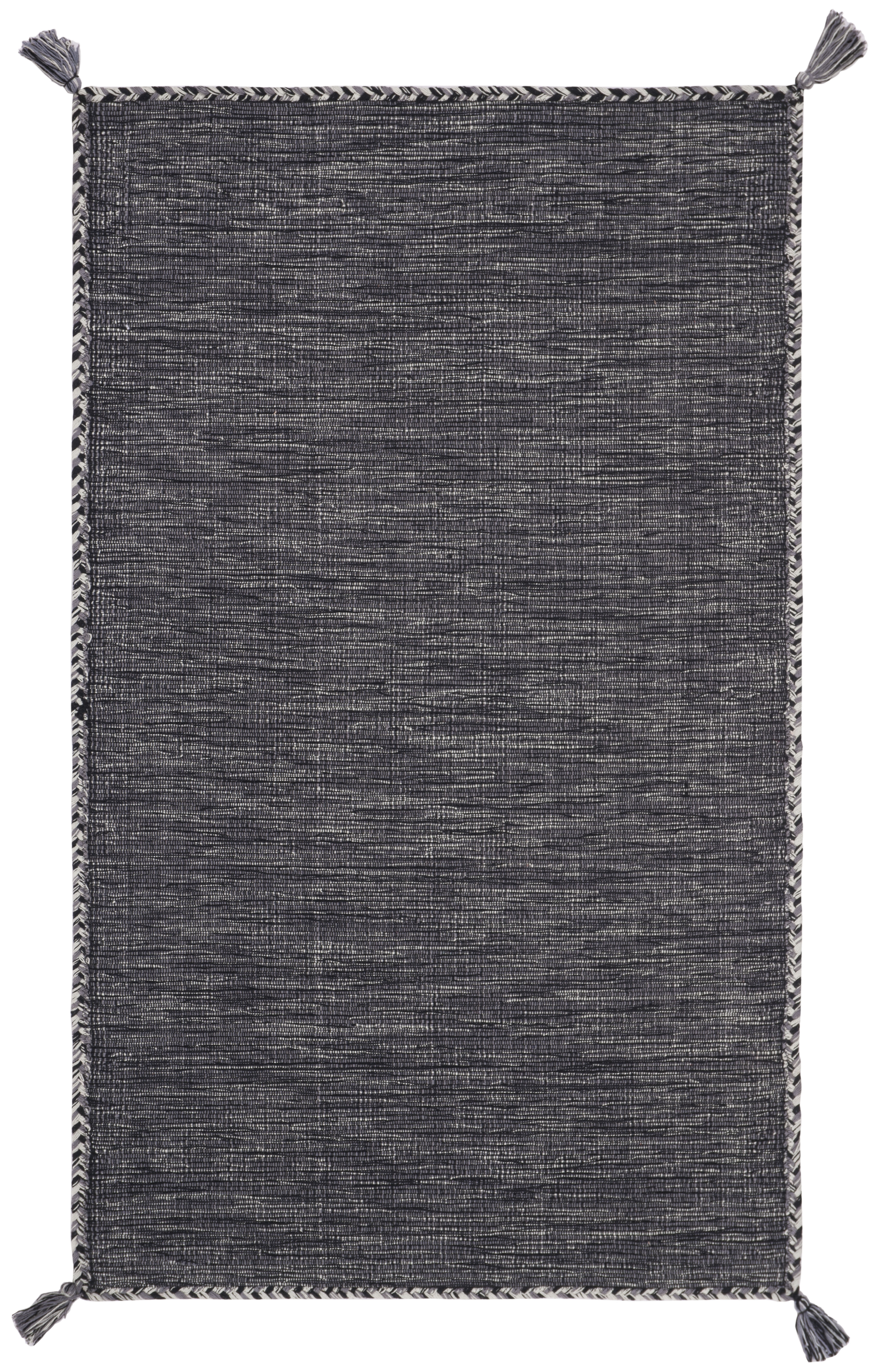 Arlo Home Hand Woven Area Rug, MTK150F, Grey/Black,  3' X 5' - Image 0
