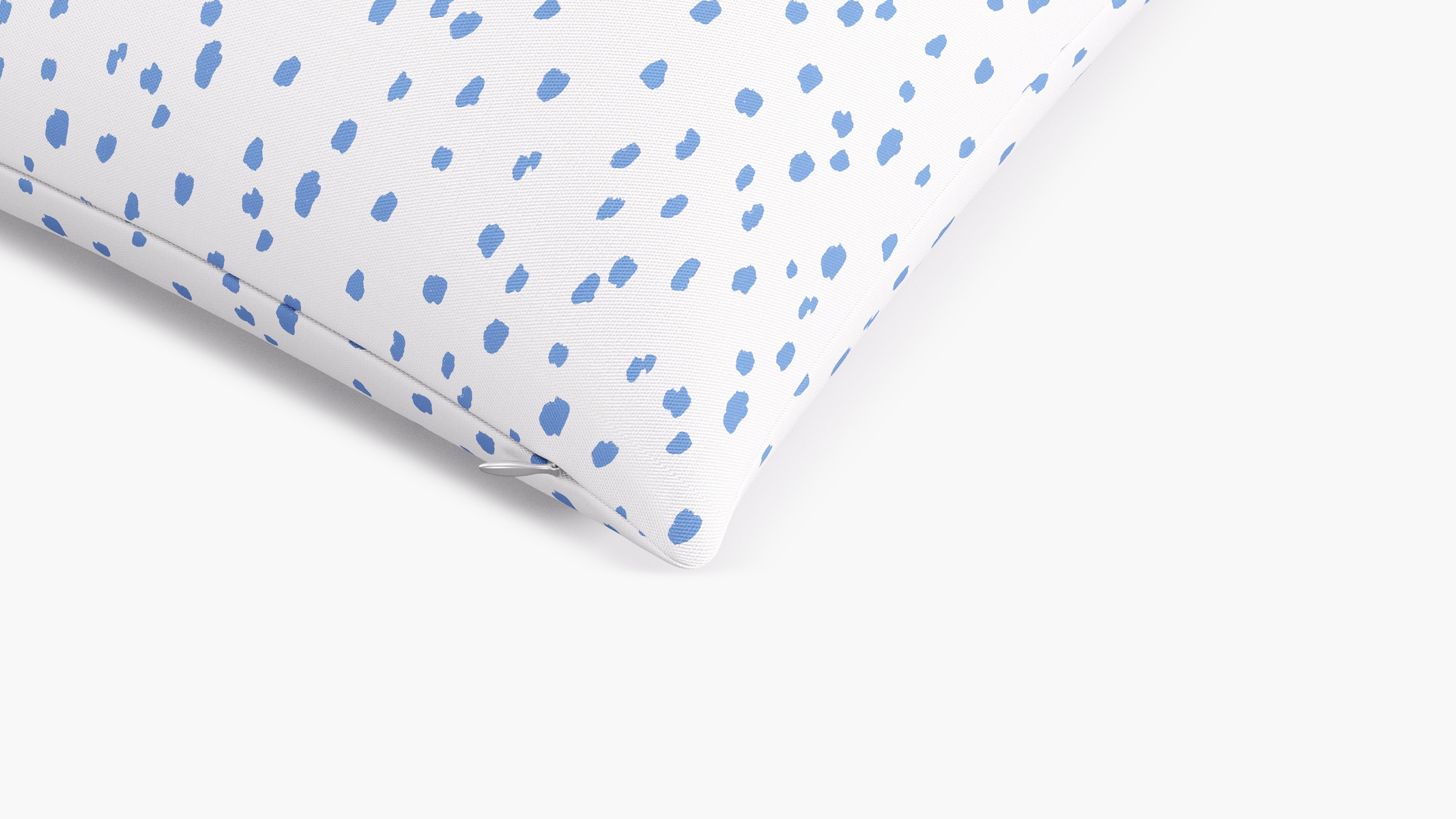 Blue Dalmatian Throw Pillow - 20" x 20" - Image 1