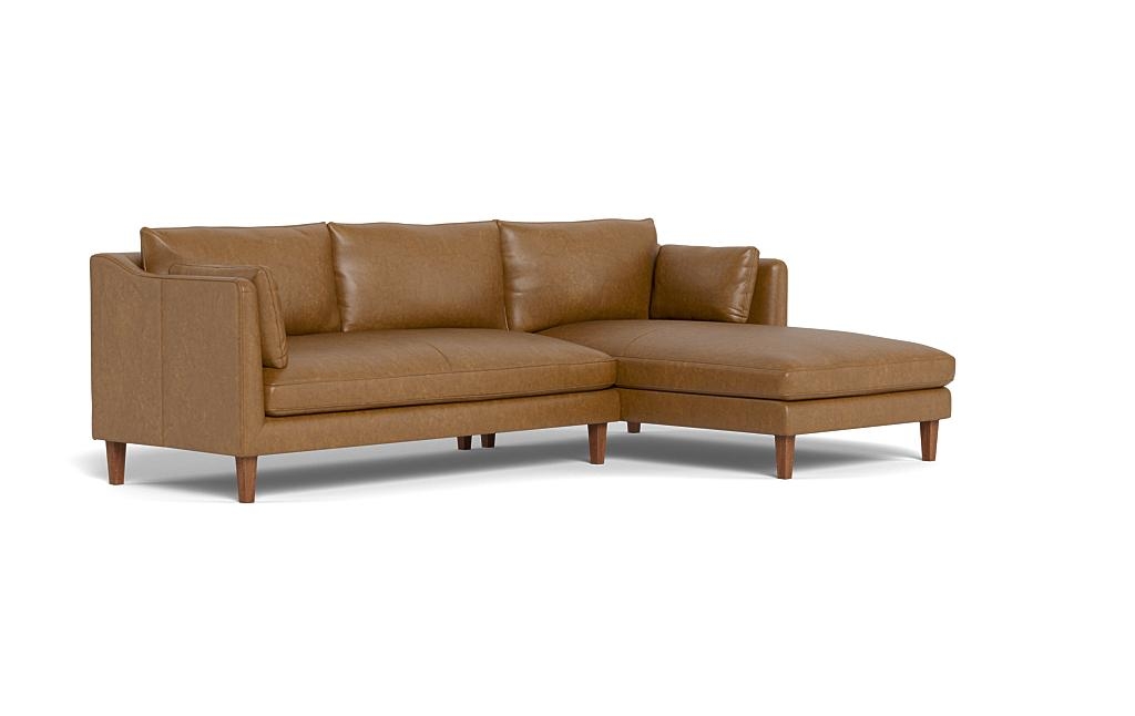 Caitlin Leather Right Chaise Sectional by The EverygirlÃ?Â® - Image 1
