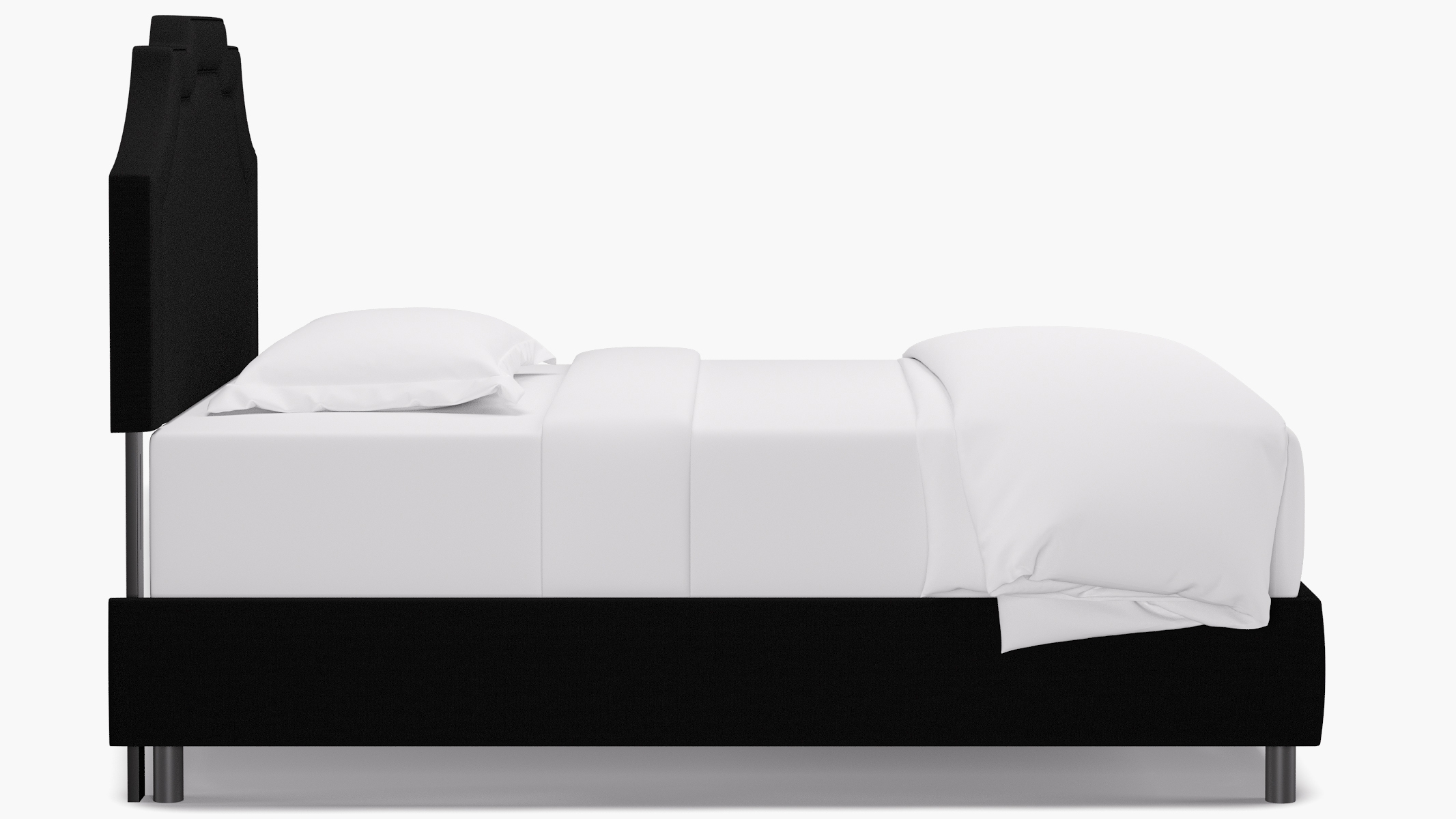 Art Deco Bed, Raven Everyday Linen, Full - Image 2