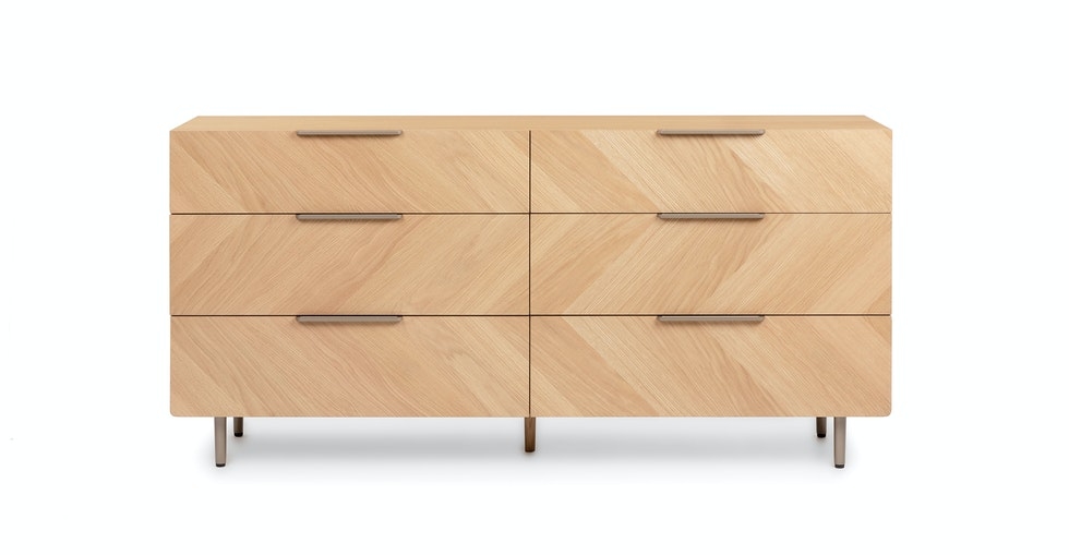 Nera Oak 6-Drawer Double Dresser - Image 0
