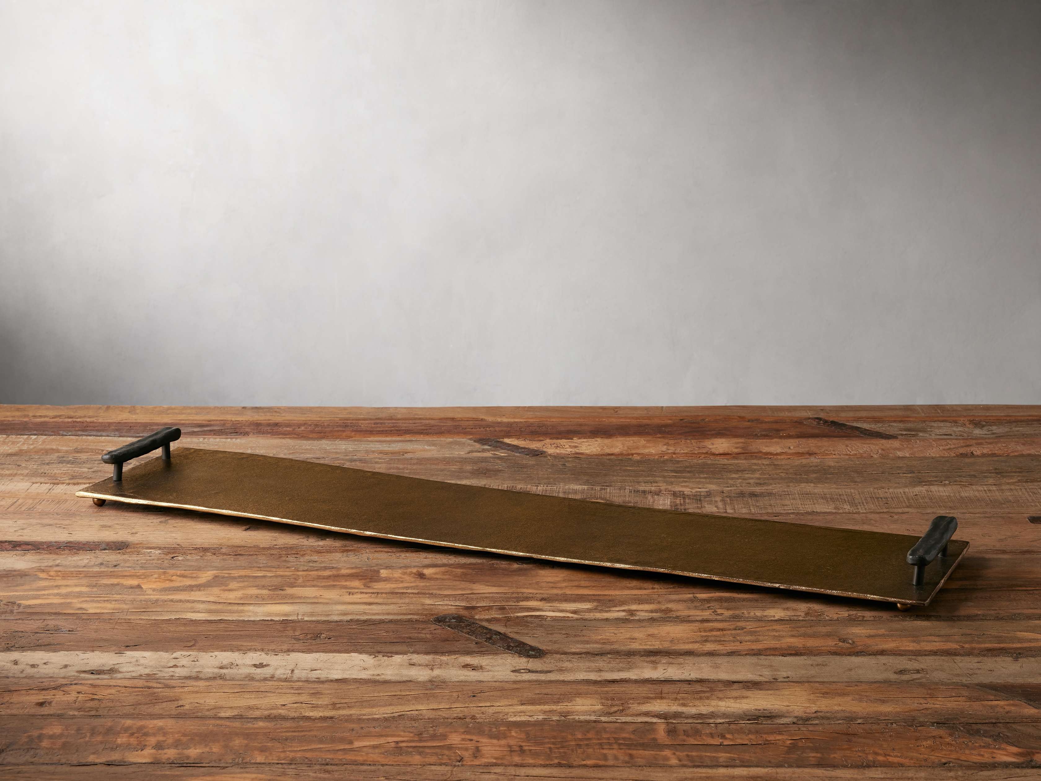 Pasca Rectangular Tray in Aluminum Bronze - Image 0