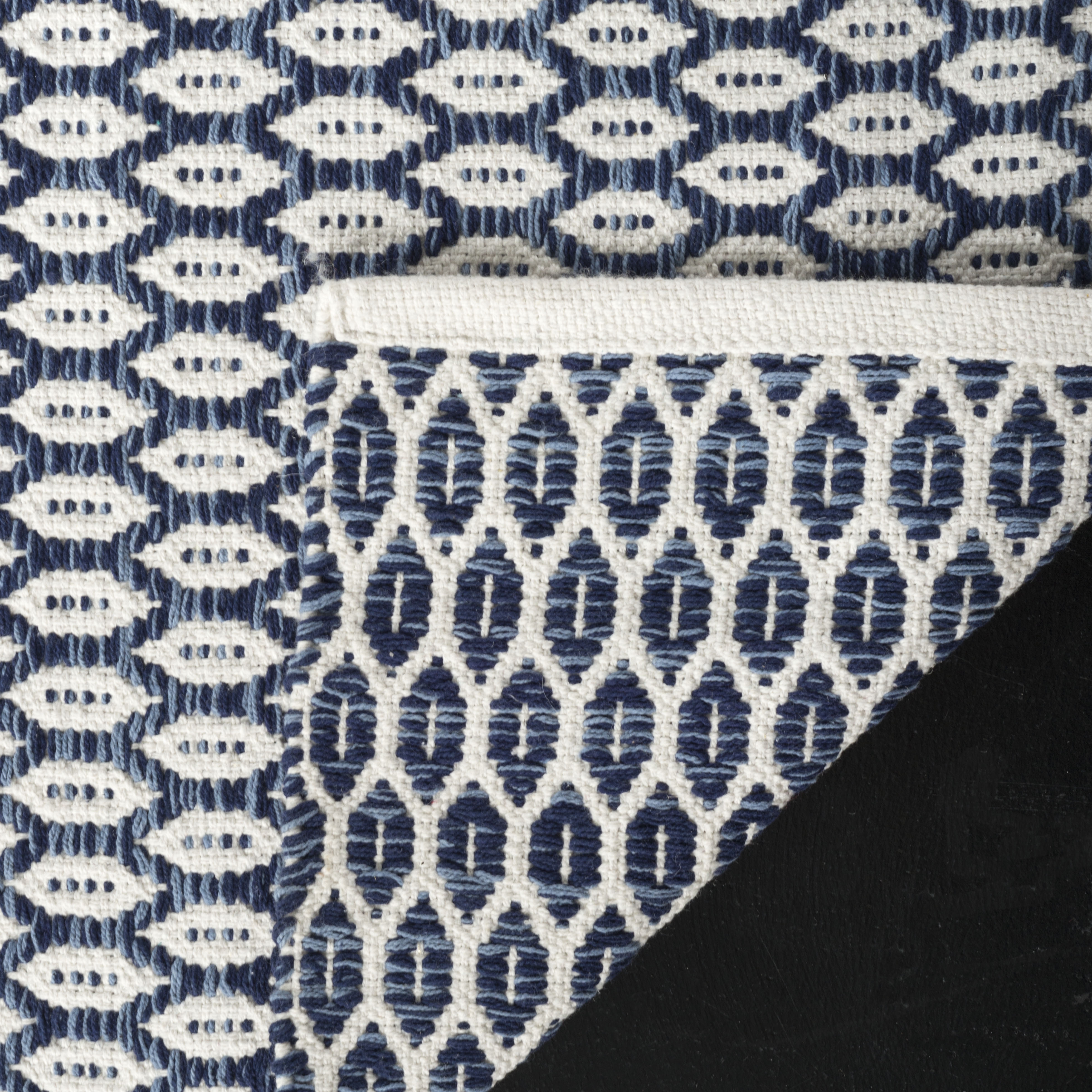 Arlo Home Hand Woven Area Rug, MTK608C, Navy/Ivory,  3' X 5' - Image 2