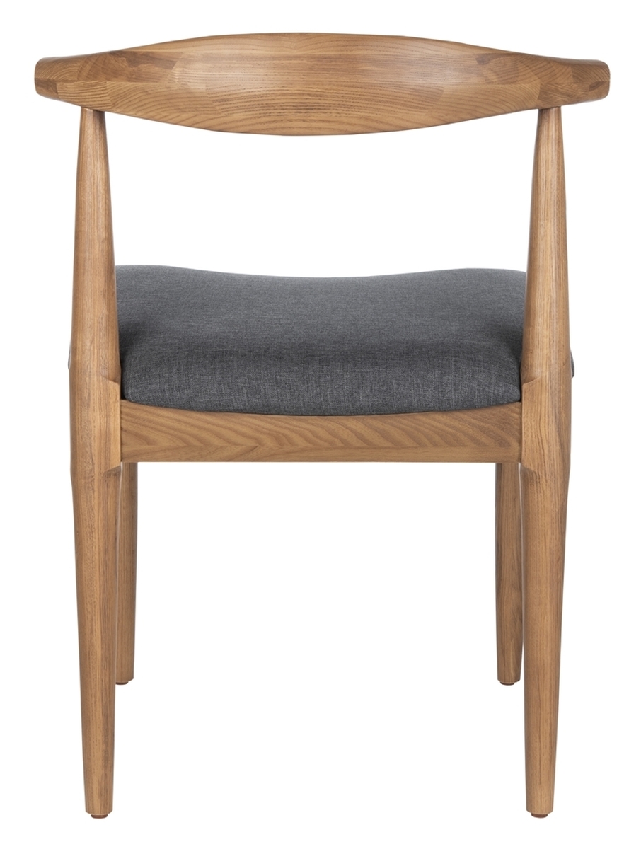 Narelle Retro Dining Chair, Walnut & Gray, Set of 2 - Image 5