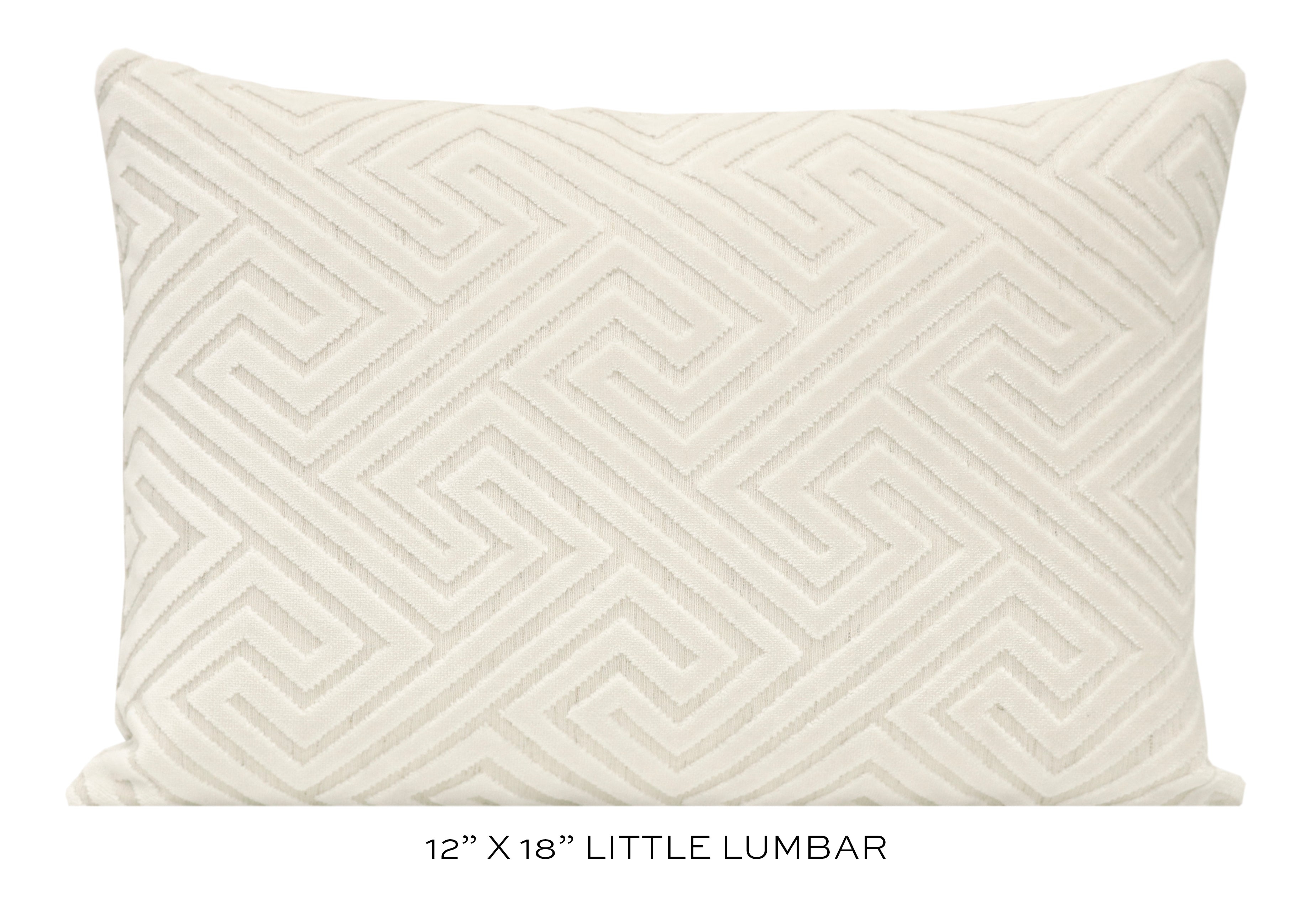 ROMAN CUT VELVET // ALABASTER - 20” X 26” STANDARD SHAM - Image 3