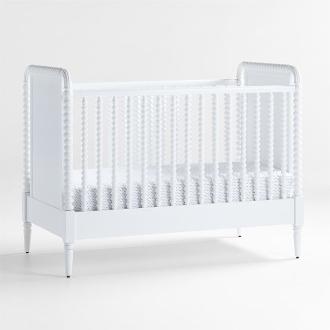 Jenny Lind White Wood Spindle Convertible Baby Crib - Image 0