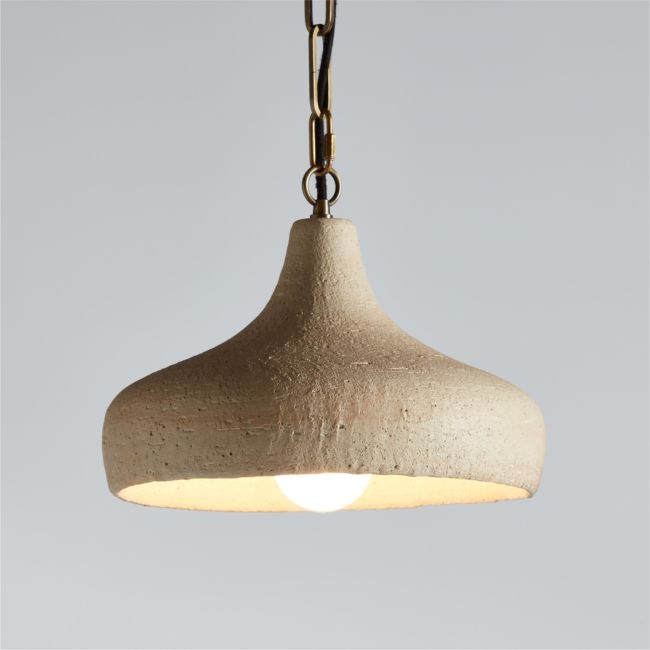 Corfu Small Cream Ceramic Pendant Light - Image 0