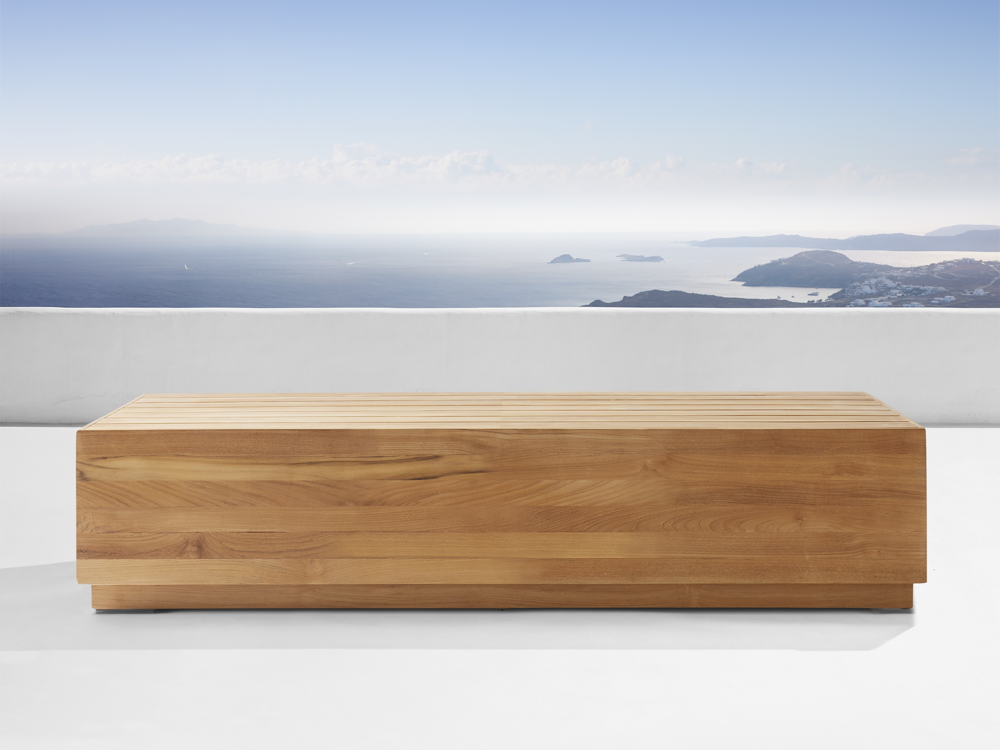 Bal Harbour Outdoor Coffee Table Teak in Natural - Image 0