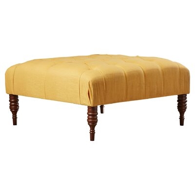 Stella 35" Wide Tufted Square Cocktail Ottoman - Image 0