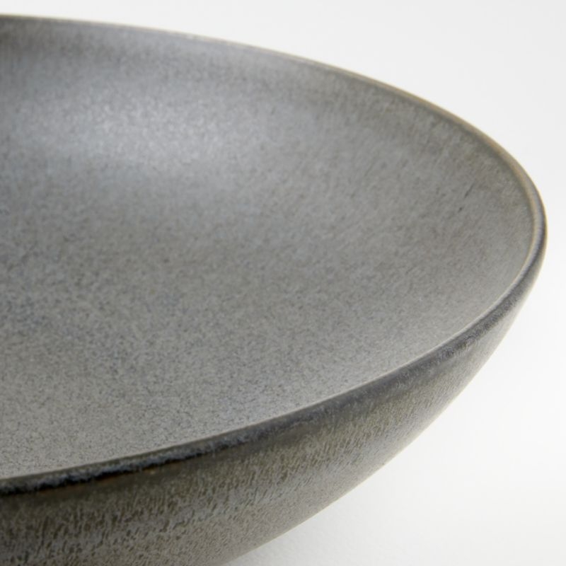 Craft 10" Charcoal Grey Low Bowls, Set of 8 - Image 1