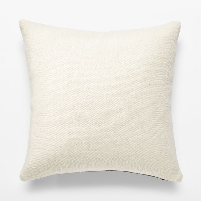 20" Odette Olive Leather Pillow with Feather-Down Insert - Image 3