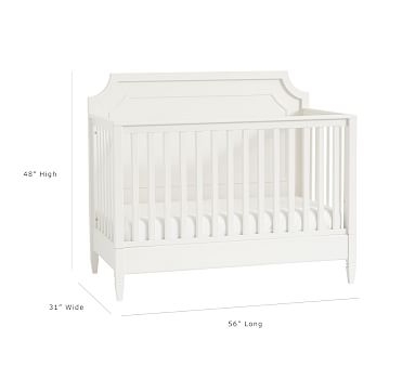 Ava Regency 4-in-1 Convertible Crib, Simply White, In-Home Delivery - Image 4
